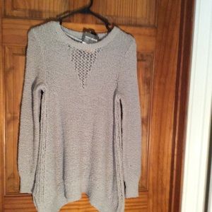 DKNY Gray Tunic Sweater sz small